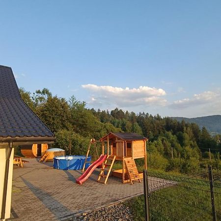 Sarnie wzgórze Sucha Beskidzka sauna jacuzzi Kukow Exterior foto