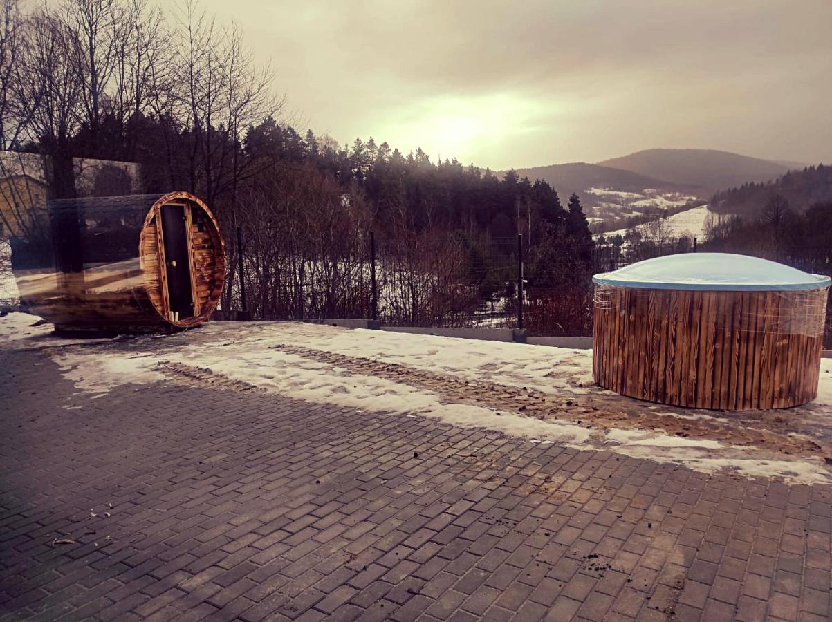 Sarnie wzgórze Sucha Beskidzka sauna jacuzzi Kukow Exterior foto