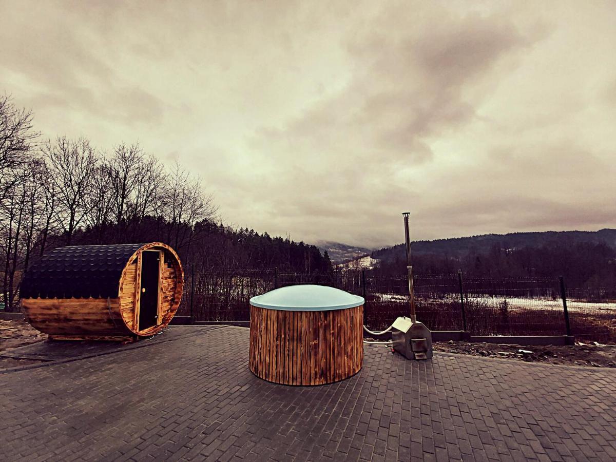 Sarnie wzgórze Sucha Beskidzka sauna jacuzzi Kukow Exterior foto